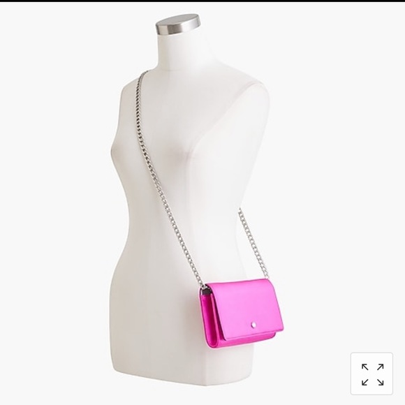 NWT J.Crew Convertible Wallet Bag in Satin Pink - Picture 3 of 6
